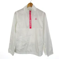 ルコックスポルティフ ジャケット ウィンドブレーカー アウター ゴルフウエア レディース Lサイズ ホワイト le coq sportif 【中古】のサムネイル