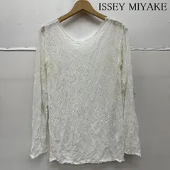 イッセイミヤケ シワ 加工 カットオフ ネック シアー カットソー IM53-JK122 メンズ M ISItems【USED】【古着】【中古】50164233のサムネイル