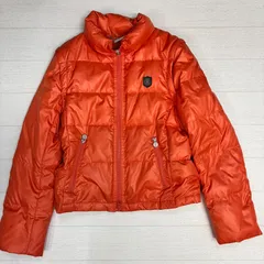 (s4458)美品 MICHAEL KORS マイケルコース ダウン 2way オレンジ 4 Sサイズ 235-5 C CMKXのサムネイル