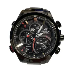 ♪4589  CASIO カシオ EDIFICE エディフィス EQB-501XDB-1AJF Bluetooth 中古 Bluetooth連携とタフソーラー機 動作品のサムネイル