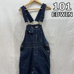 エドウィン 101 ONE-O-ONE デニム オーバーオール つなぎ ローバック メンズ - ISItems【USED】【古着】【中古】50164034のサムネイル
