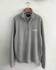 STUSSY ステューシー インターナショナル バックロゴ ハーフジップ スウェットシャツのサムネイル