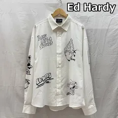 エドハーディー スカル ロゴ グラフィック プリント オーバーサイズ 長袖 シャツ 41251401 メンズ L ISItems【USED】【古着】【中古】50164296のサムネイル