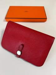 良品】エルメス ドゴン 手帳カバー ノートカバー セリエ刻印□E レッド