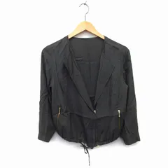 ノーリーズ Nolley's ミリタリー ジャケット デニム 絞り紐 薄手 綿混 38 カーキ /HT20のサムネイル