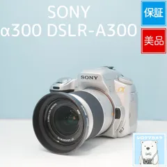 SONY α300 DSLR-A300 一眼レフ スマホ転送OK フルセット 美品 シロクマカメラ a7134のサムネイル