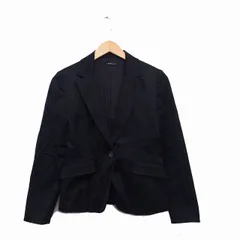 シーディーエスベーシック C.D.S BASIC ジャケット テーラード 綿 コットン 無地 シンプル  7 ブラック 黒 /KT29のサムネイル
