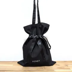 Foxey フォクシー リボン トートバッグ ノベルティ レディース ブラック 美品のサムネイル