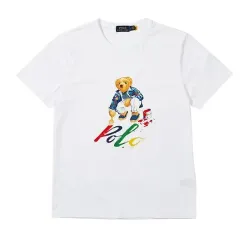 【新品未使用】Polo By Ralph Lauren ラルフローレン メンズ コットン ポロベアー（Polo Paint ベアー）プリント 半袖 Tシャツのサムネイル