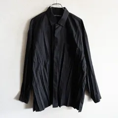 【美品】ISSEY MIYAKE MEN【プリーツ加工 シャツ】 1 ブラック イッセイミヤケメン 26070634のサムネイル