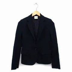 ルスーク Le souk テーラード ジャケット シングル 無地 シンプル 36 ブラック 黒 /HT31のサムネイル