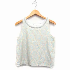 N.Natural Beauty Basic N.ナチュラルビューティーベーシック カットソー 丸首 ノースリーブ 綿混 レース 花 柄 ビーズ装飾 M ベージュ /HT15のサムネイル