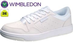 ウィンブルドン WIMBLEDON 050 KF7438 レディーススニーカー 3E 紐靴 ユニセックスモデル 男女兼用 婦人 アサヒシューズ アサヒ靴 ASAHI 靴 ホワイト/ホワイト 白白 白靴 22～24.5cm