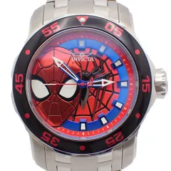 【美品】INVICTA インビクタ × MARVEL スパイダーマン コラボ限定モデル クォーツ メンズ 腕時計 純正SSベルト 32418【いおき質店】のサムネイル