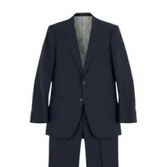 23e14 【美品】allegri アレグリ スーツセットアップ テーラードジャケット スラックス ストライプ 日本製 ネイビー メンズ 男性用u02tのサムネイル