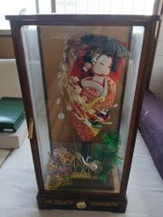 御羽子板 ガラスケース オルゴール付き　床の間 正月飾り 玄関飾り　0001 御羽子板 ガラスケース オルゴール付き 床の間 正月飾り 玄関飾り 0001