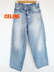 ★ CELINE　セリーヌ　デニムストレートパンツ　N778 571Q 08YC 日本製　セリーヌジャパン　Mサイズ　２５　デニムブルー　綿100%　カジュアル　おしゃれ　ハイブランド　送料込み　6463360のサムネイル