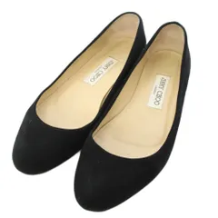 ジミーチュウ JIMMY CHOO フラットシューズ パンプス スエード 36.5 黒 ブラック /TKのサムネイル