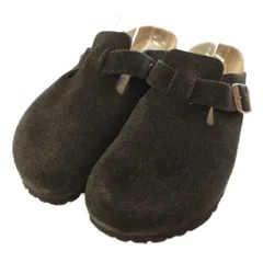 ビルケンシュトック BIRKENSTOCK ボストン BOSTON サボ サンダル スエード 38 茶 ブラウン /TKのサムネイル