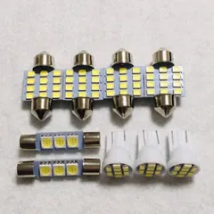 爆光！VM系 レヴォーグ 純正球交換 T10 LED ルームランプ ナンバー灯 9個セット 室内灯 レボーグ スバル カー用品のサムネイル