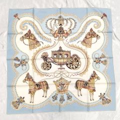 HERMES エルメス シルクスカーフ カレ90 クイーンの載冠式 - メルカリ
