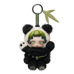【POP MART 公式ストア】SKULLPANDA Lazy Panda ぬいぐるみペンダント skullpanda スカルパンダ すかるぱんだ ポップマート ぬいぐるみ ドール おもちゃ ソフビ人形 キーホルダー ブラインドドール ギフト 推し活 ポプマeのサムネイル