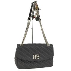 BALENCIAGA（バレンシアガ）BBロゴ ナイロン×レザー バッグ - メルカリ
