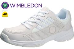 ウィンブルドン WIMBLEDON 052 KF7440 レディーススニーカー 紐靴 4E 幅広 ユニセックスモデル 男女兼用 通学 婦人 アサヒシューズ アサヒ靴 ASAHI 靴 ホワイト/ホワイト 白白 白靴 22～24.5cm