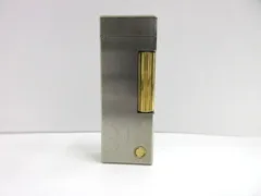 ダンヒル dunhill ライター ローラー シルバー×ゴールドカラー 着火未確認 ガスライター 喫煙具のサムネイル
