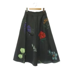 アメリヴィンテージ Ameri VINTAGE フラワープリントロングスカート フレア ネイビー /HK ■OSのサムネイル