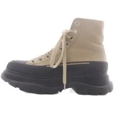 アレキサンダーマックイーン ALEXANDER MCQUEEN Tread Slick ハイカット スニーカー 36 ベージュ 黒のサムネイル