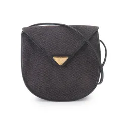 美品 イヴ サンローラン Yves Saint Laurent ショルダー バッグ PVC レザー グレー ブラック ゴールド 金具 ヴィンテージ 90326966のサムネイル