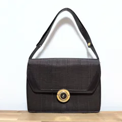 COMTESS コンテス ホースヘア ハンドバッグ ショルダー バッグ レディース ダークブラウンのサムネイル