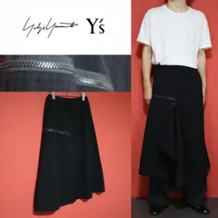 Y's ヨウジヤマモト 変形デザイン ジップ レイヤード ラップ ロングスカートのサムネイル