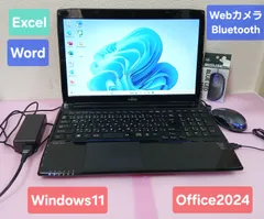 初期設定不要★富士通 Core i7 4712MQ 2.3GHz 8GB 320GB Windows11 Office2024 エクセル ワード パワーポイント 15.6インチ ノートパソコンのサムネイル