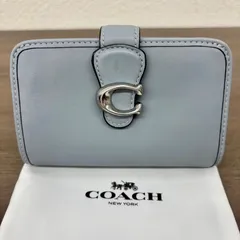 (s7455)COACH コーチタビー ミディアム レザーウォレット アクアマリン レディースのサムネイル