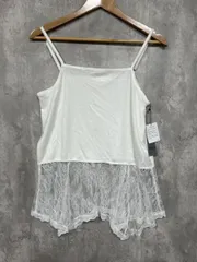 美品 JEANASIS ジーナシス レース ドッキング イレヘム タグ付き未使用品 キャミソール sizeF/白  ■◆ レディースのサムネイル