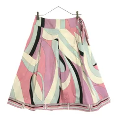 Pierre Cardin ピエールカルダン ミディ丈 タック フレアスカート 40 裏地付 サイドジップ レディース 古着のサムネイル