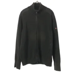 Victorinox ビクトリノックス 長袖 コットンニット ジップジャケット L ブラック メンズ 古着のサムネイル