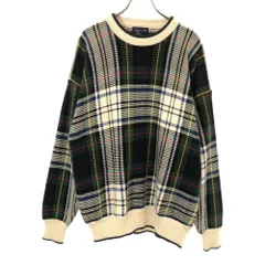 GANT ガント 90s チェック柄 長袖 セーター L ニット オールド メンズ 古着のサムネイル