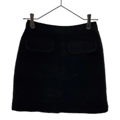 MARC JACOBS マークジェイコブス ミニスカート 0 ブラック バックジップ レディース 古着のサムネイル