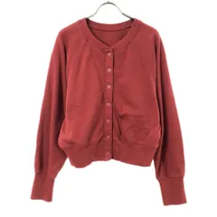 FREAK'S STORE フリークスストア スウェット ブルゾン F レッド カーディガン レディース 古着のサムネイル
