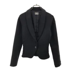 LACOSTE ラコステ ウールブレンド ストレッチ ブレザー 38 チャコールグレー ジャケット レディース 古着のサムネイル