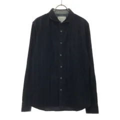 monsieur NICOLE ムッシュニコル 長袖 シャツ 50 ネイビー メンズ 古着のサムネイル