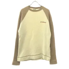 Timberland ティンバーランド ウール 長袖 セーター M ベージュ×ブラウン ニット メンズ 古着のサムネイル