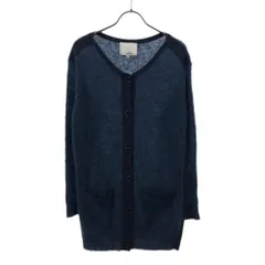 3.1 phillip lim スリーワンフィリップリム ウールブレンド 長袖 ニットカーディガン XS ブルー系 レディース 古着のサムネイル