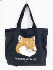 MAISON KITSUNE メゾンキツネ FOX HEAD トート バッグ 黒 ■■レディースのサムネイル