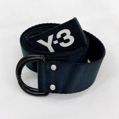 Y-3 ワイスリー ベルト ロゴ刺繍 ウェブベルト ナイロン ダブルDリング