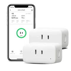 SwitchBot スマートプラグ プラグミニ スマートコンセント スイッチボット 消費電力モニター タイマー コンセント 節電?省エネ 直差し 遠隔操作 音声コントロール Bluetooth&Wi-Fi両方対応 スマートホーム Alexa, Google eのサムネイル