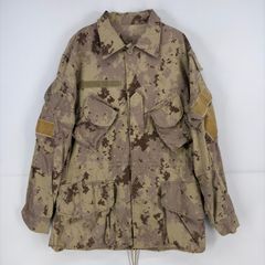 古着 ミリタリージャケット フルジップ カナダ軍 コンバットシャツ CADPAR カモフラ 迷彩 7040(CMサイズ相当) ベージュ メンズのサムネイル